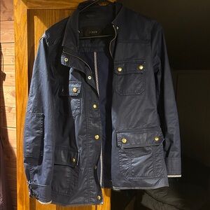 J. Crew Men's Dark Blue Military Jacket